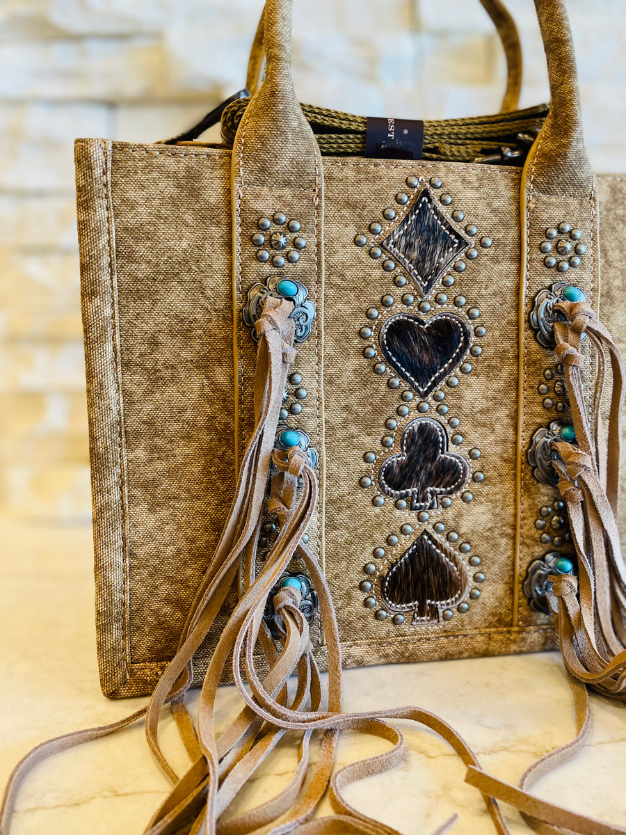 Concho Tassel Tote/Crossbody - Montana West – U Need Me Boutique LLC