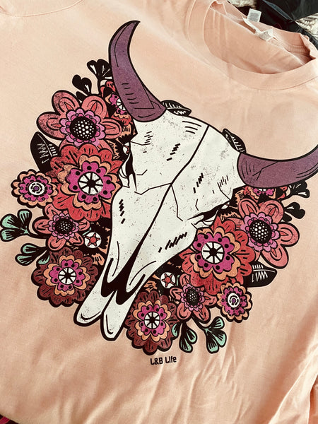 Floral Steer T-shirt