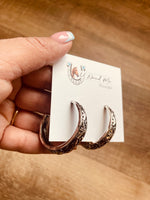 Silvertone Hoop Earrings