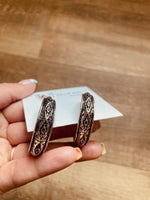 Silvertone Hoop Earrings