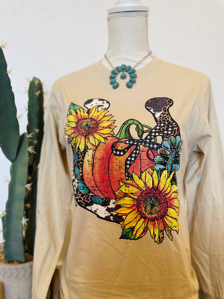 Howdy Pumpkin Long-Sleeve