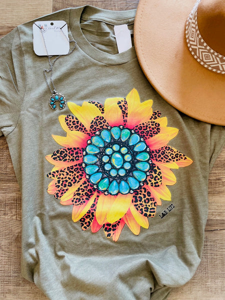 Jeweled Sunflower Tee