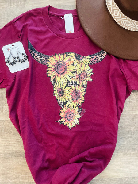 Sunflower Steer Tee