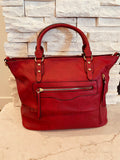 Red Wide Tote/Crossbody Bag - Montana West