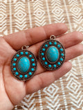 Coolridge Turquoise Concho Earrings